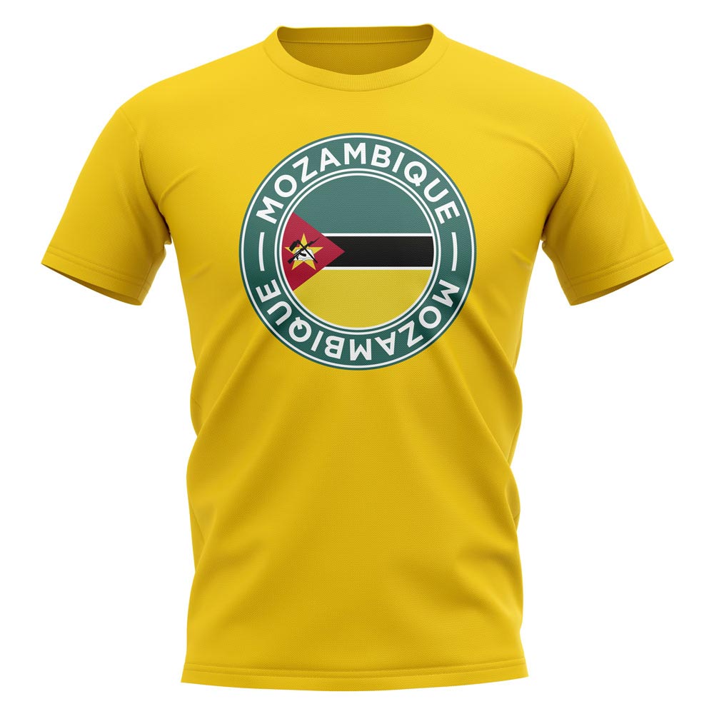 Mozambique Football Badge T-Shirt (Yellow)