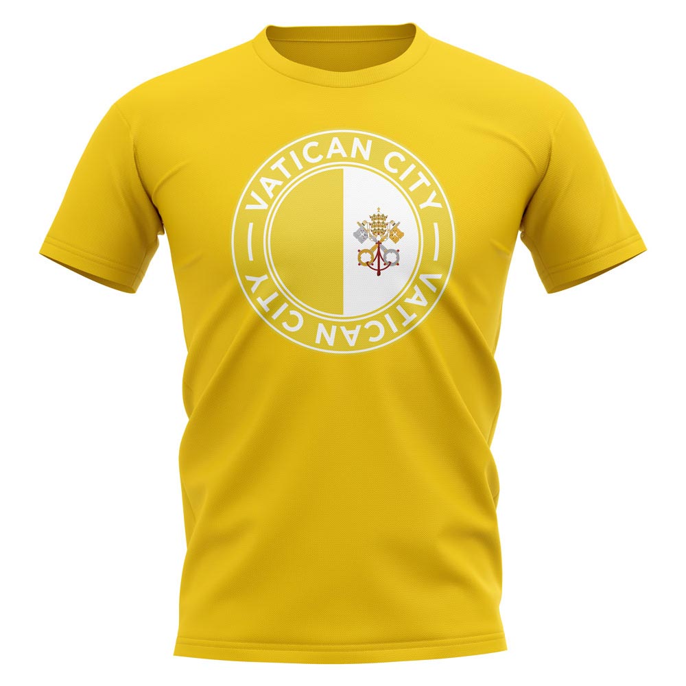 Vatican City Football Badge T-Shirt (Yellow)