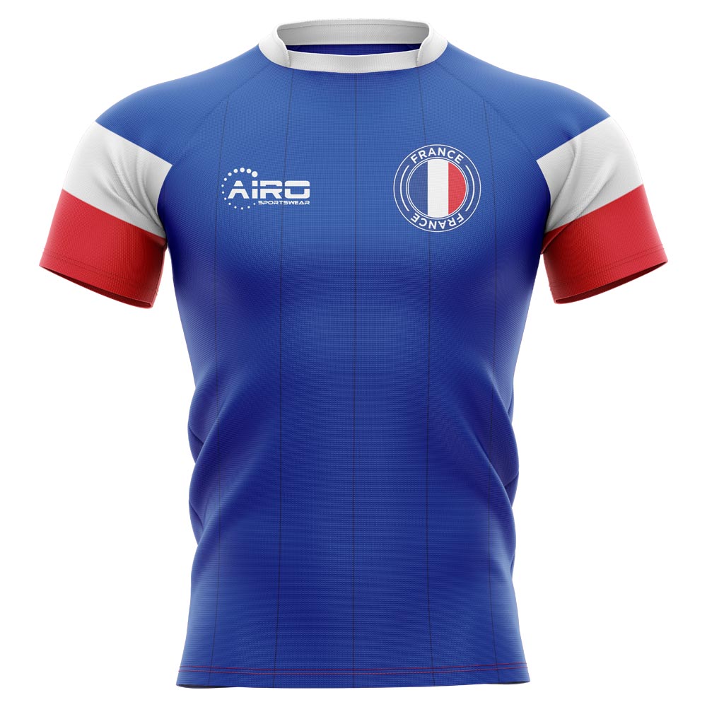France 2019-2020 Home Concept Rugby Shirt - Adult Long Sleeve