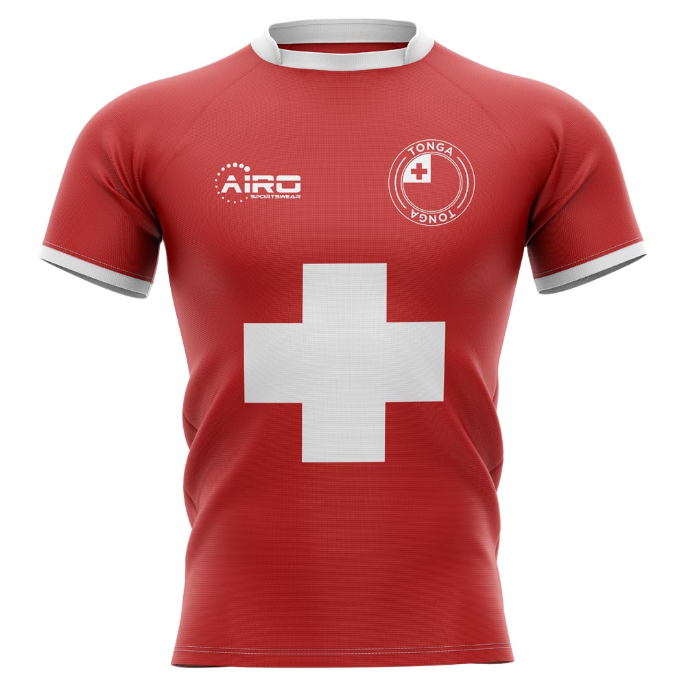 Tonga 2019-2020 Flag Concept Rugby Shirt