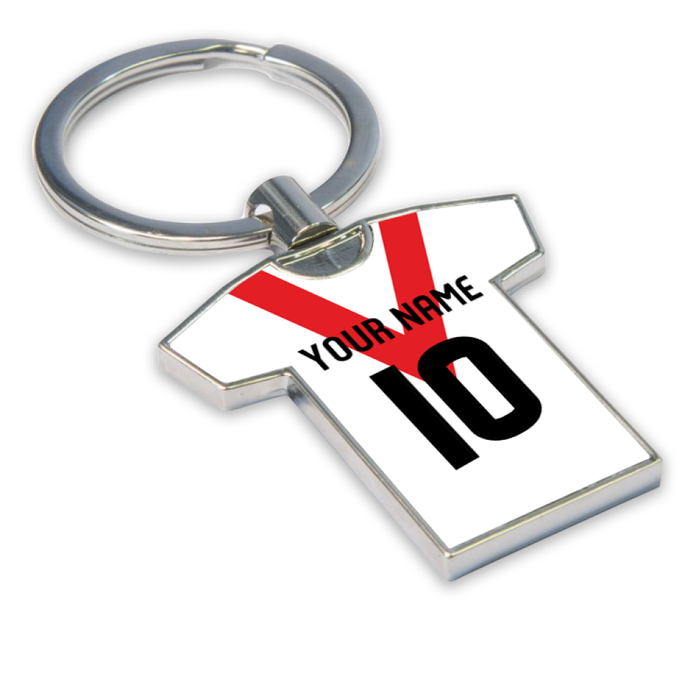 UKSoccershop Personalised Man Utd Key Ring