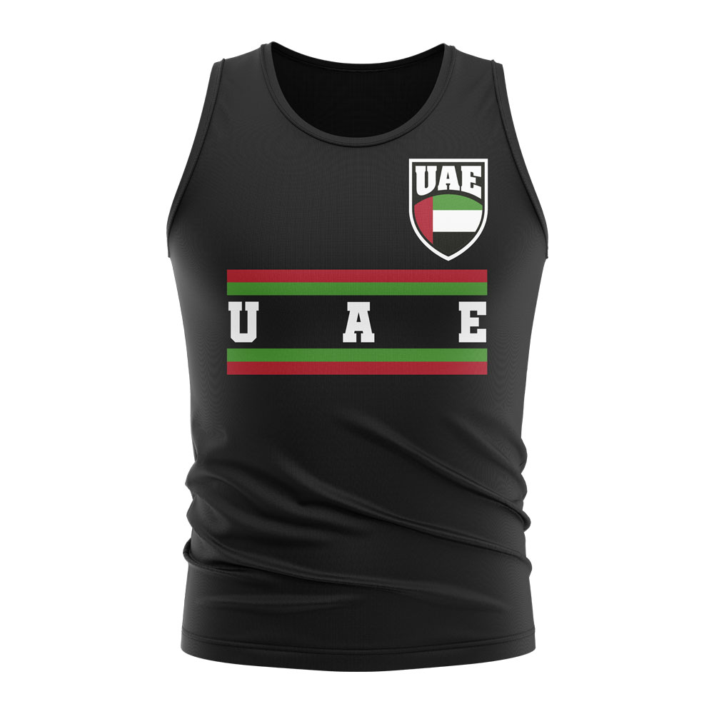 UAE Core Football Country Sleeveless Tee (Black)