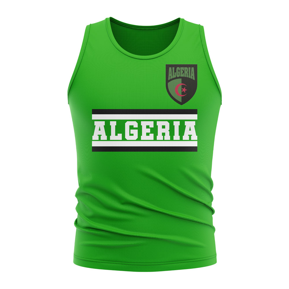 Algeria Core Football Country Sleeveless Tee (Green)