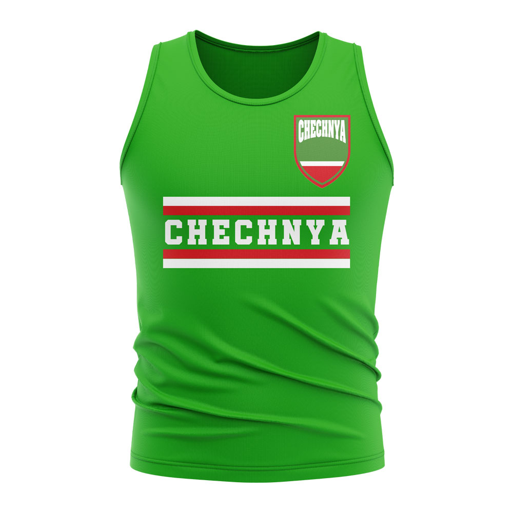 Chechnya Core Football Country Sleeveless Tee (Green)