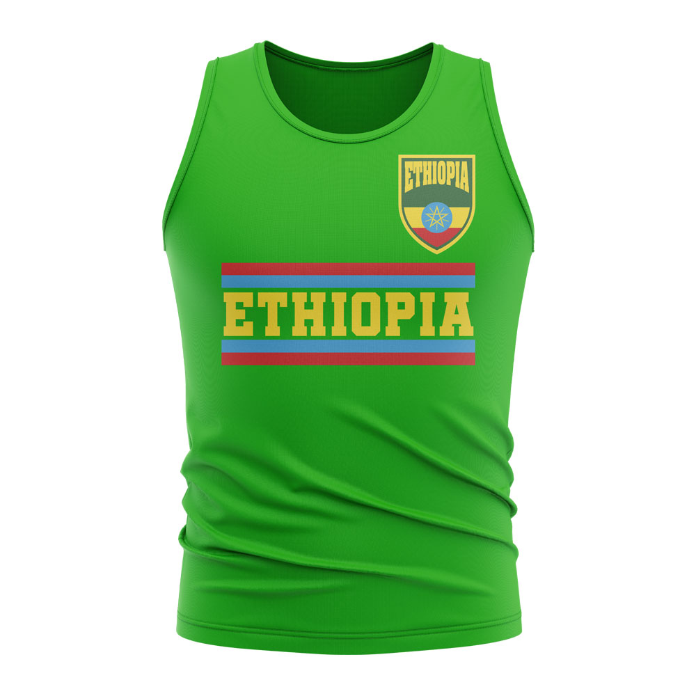 Ethiopia Core Football Country Sleeveless Tee (Green)