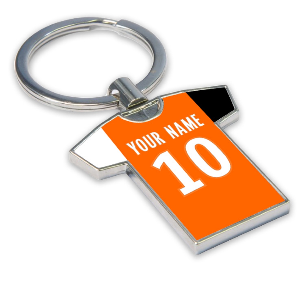 Personalised FC Lorient Football Shirt Key Ring