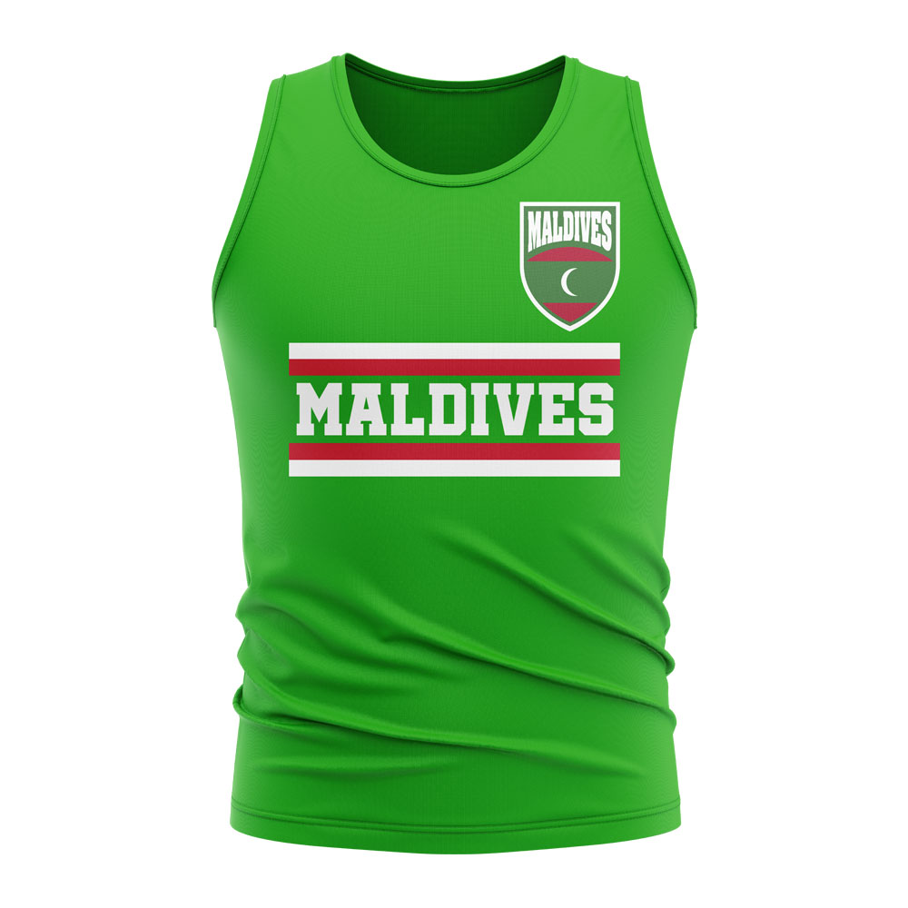 Maldives Core Football Country Sleeveless Tee (Green)