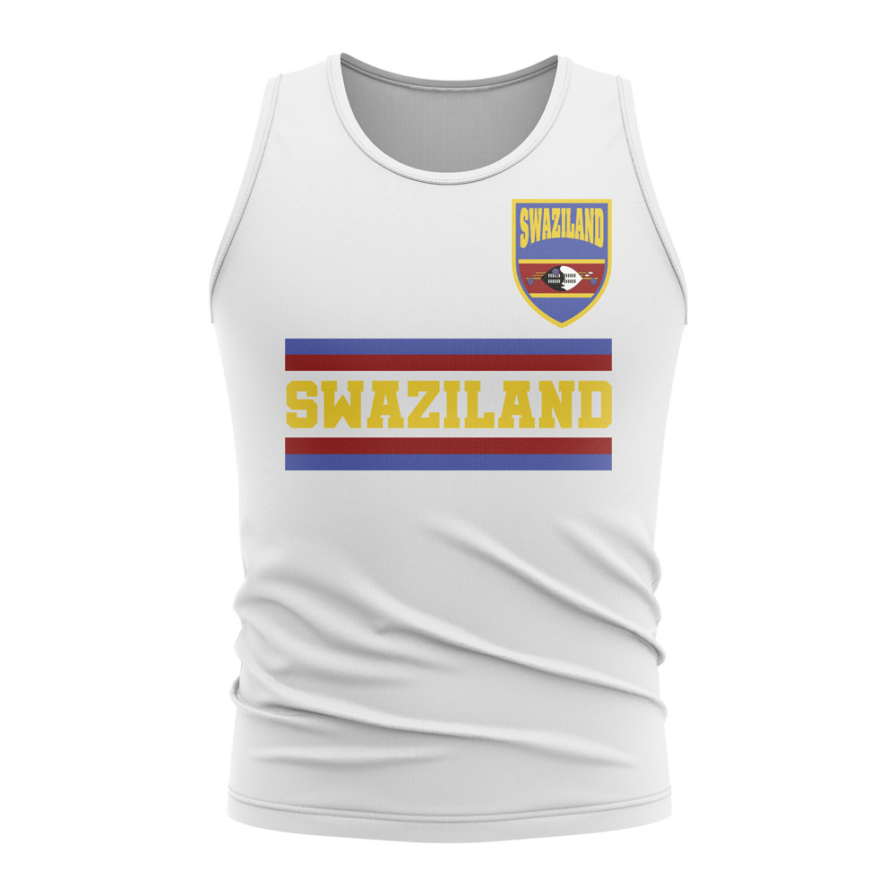 Swaziland Core Football Country Sleeveless Tee (White)