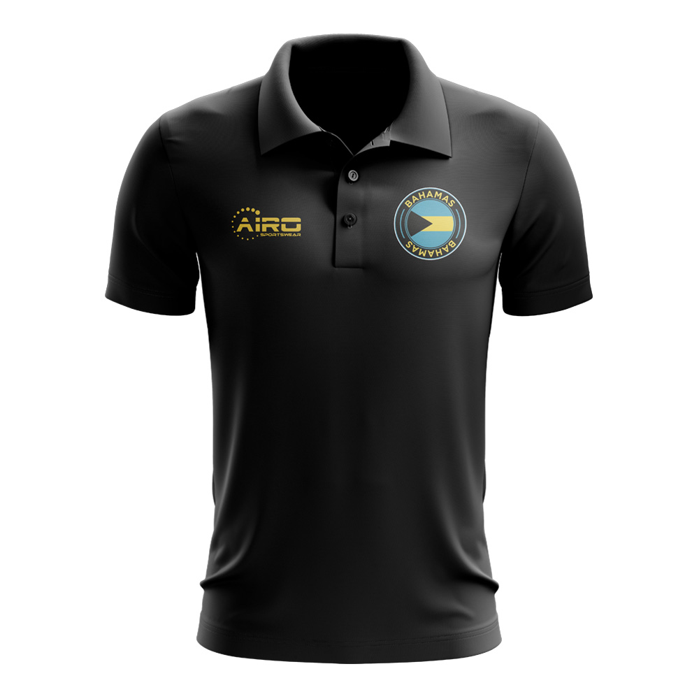 Bahamas Football Polo Shirt (Black)