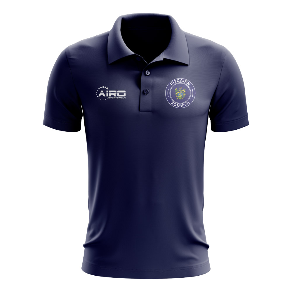 Pitcairn Islands Football Polo Shirt (Navy)