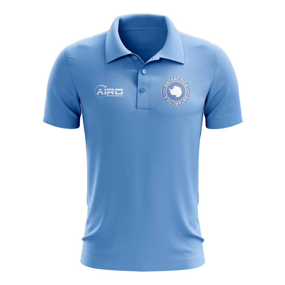 Antarctica Football Polo Shirt (Sky)