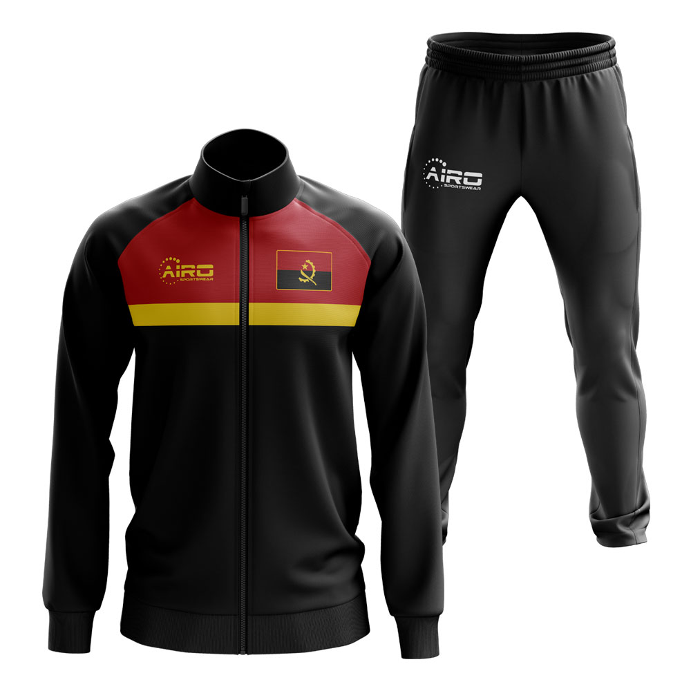 Angola Concept Football Tracksuit (Black)