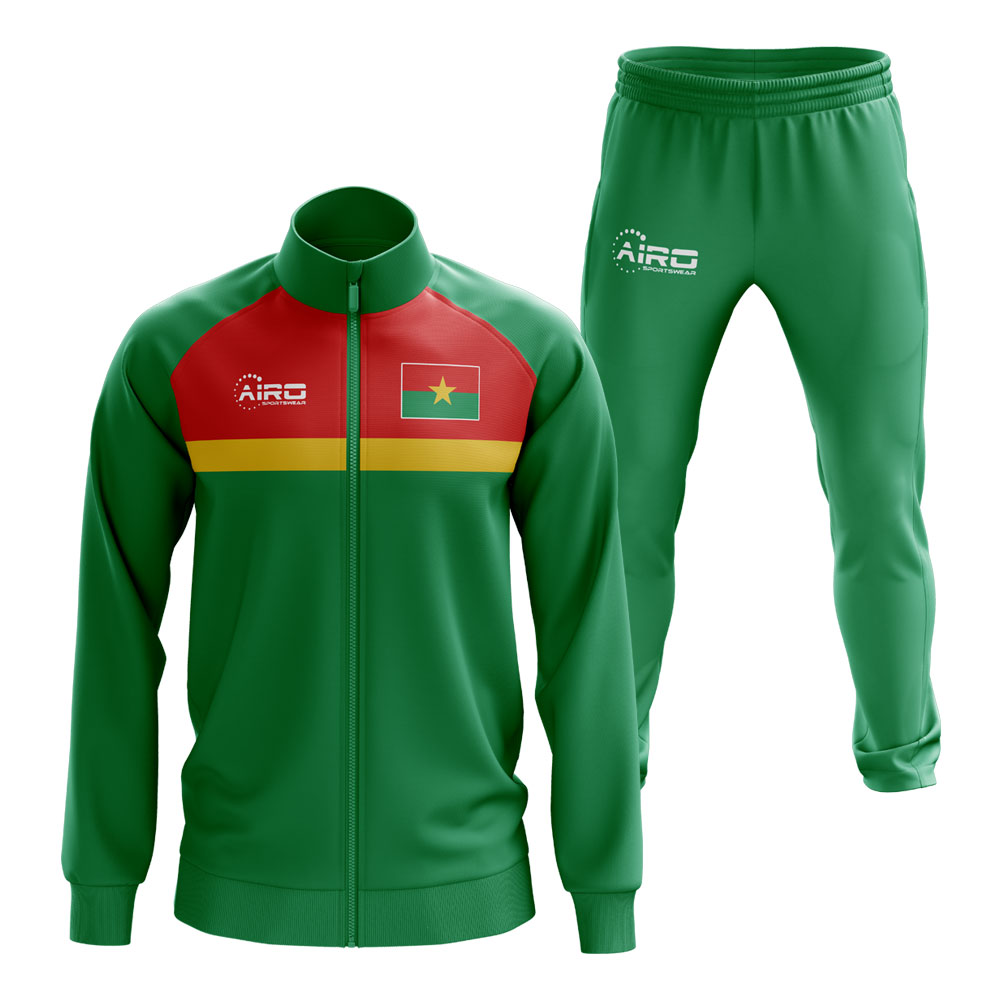 Burkino Faso Concept Football Tracksuit (Green)