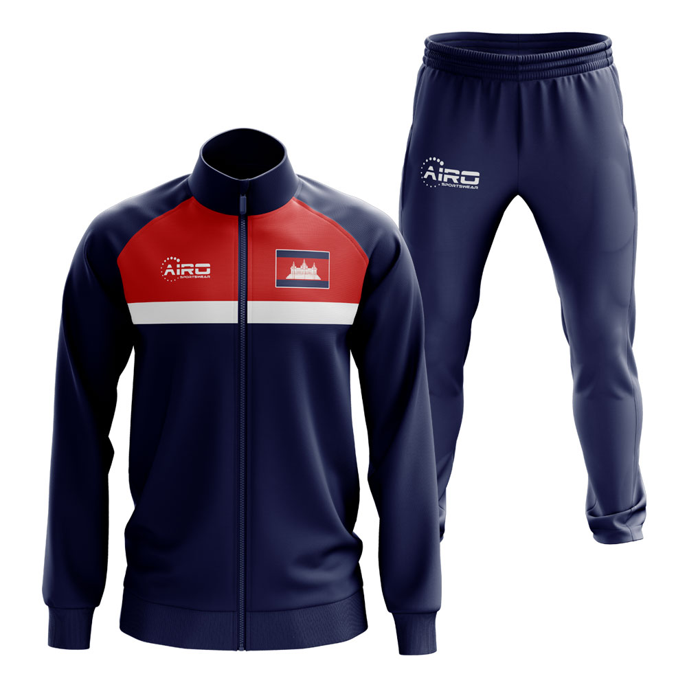 Cambodia Concept Football Tracksuit (Navy)