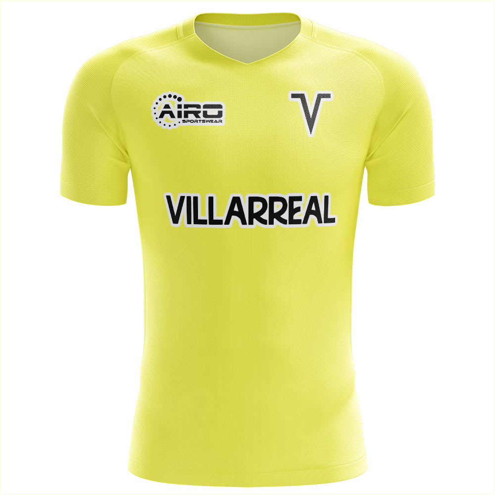 2025-2026 Villarreal Concept Training Shirt (Yellow) - Kids (Long Sleeve)