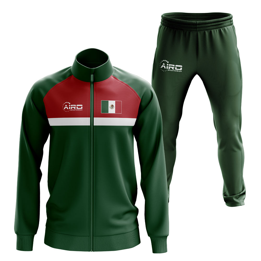 Mexico Concept Football Tracksuit (Green)