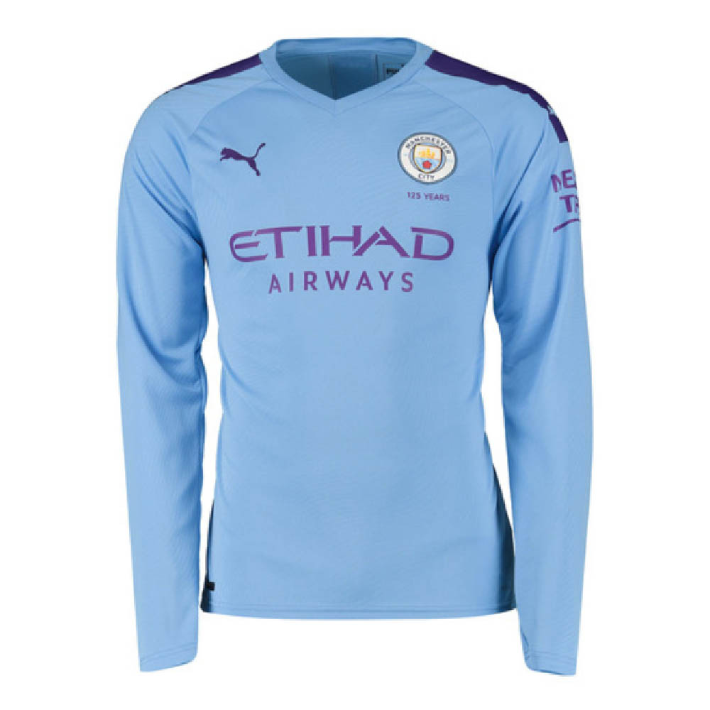 Manchester City 2019-2020 Home Long Sleeve Shirt