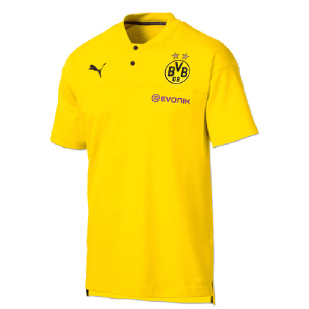 Borussia Dortmund 2019-2020 Casuals Polo Shirt (Yellow) [75576901] - $42.85  Teamzo.com