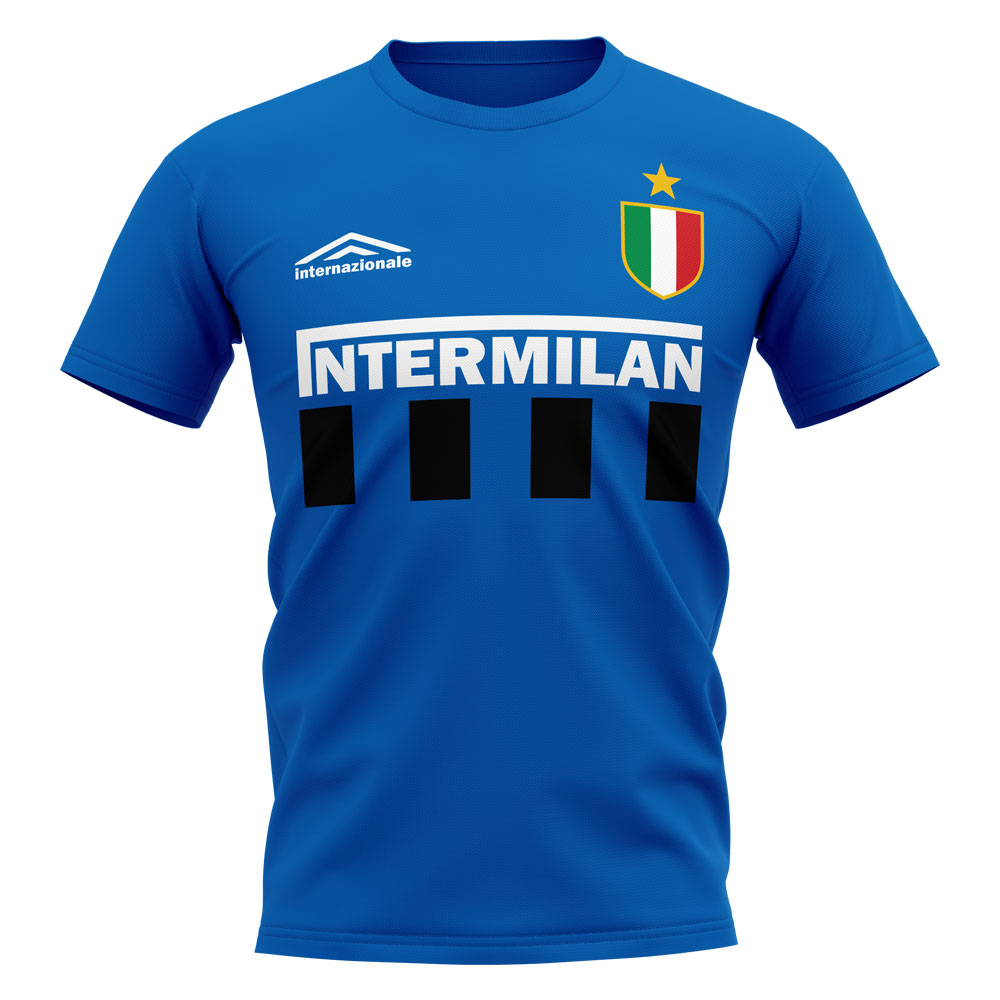 Inter Milan Vintage Football T-Shirt (Blue)