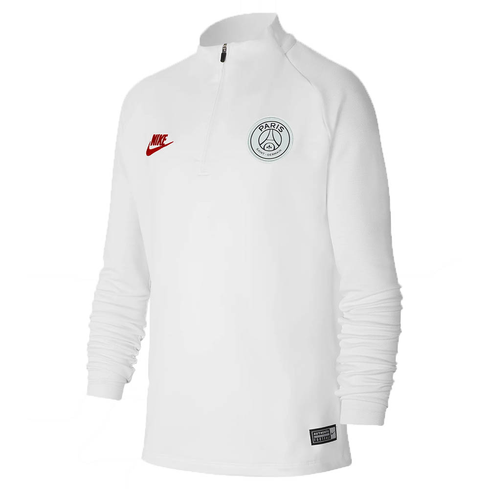 Psg 2019 2020 Drill Top White Kids Aq0858 104 63 04 Teamzo Com