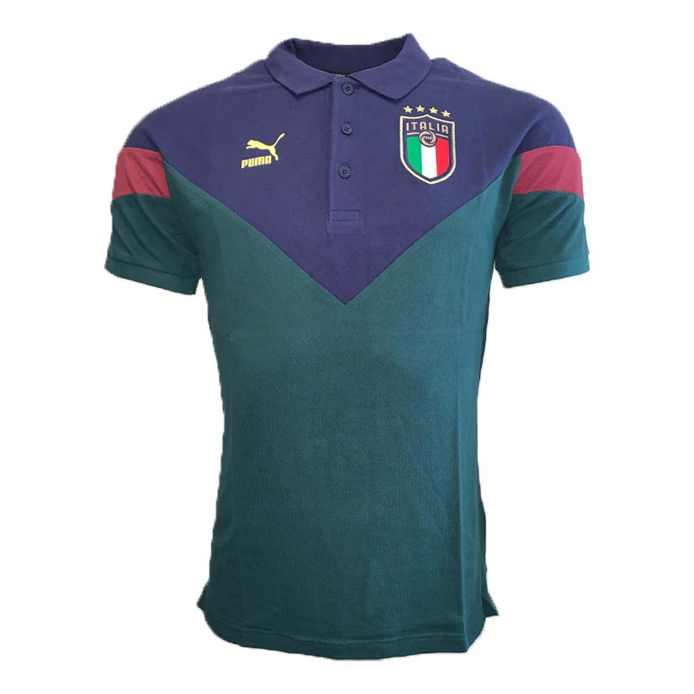Italy 2019-2020 Iconic MCS Polo Shirt (Pine) [75666102 ...