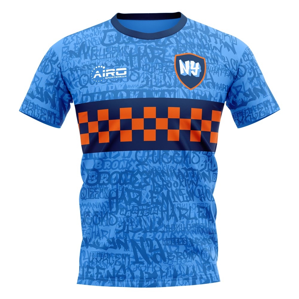 2025-2026 New York Home Concept Football Shirt - Adult Long Sleeve