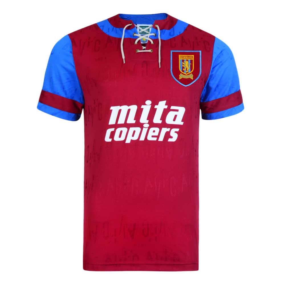 Score Draw Aston Villa 1992 Retro Football Shirt