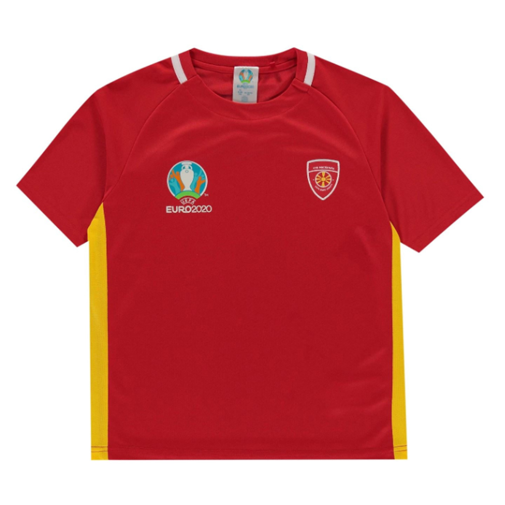 North Macedonia 2021 Polyester T-Shirt (Red) - Kids