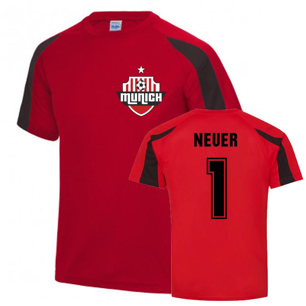 Manuel Neuer Munich Sports Training Jersey (Red)