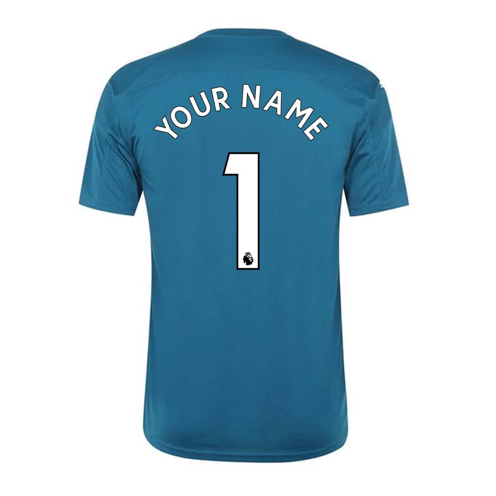 2020-2021 Newcastle Home Goalkeeper Shirt (Deep Lagoon) (Your Name)