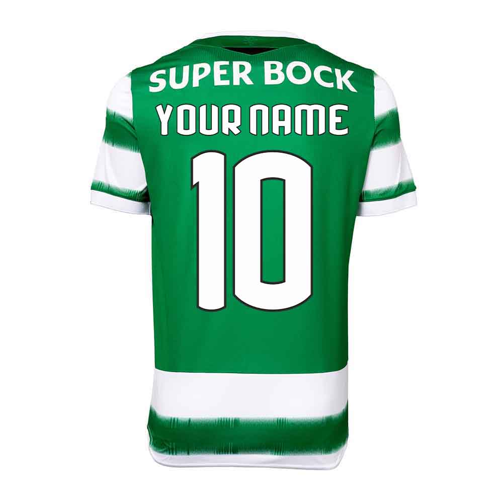 2020-2021 Sporting Lisbon Authentic Home Football Shirt (Kids) (Your Name)