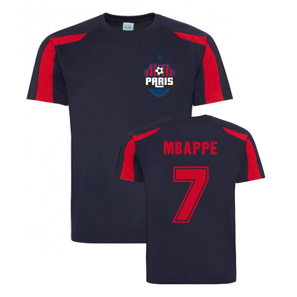 Kylian Mbappe Paris Sports Training Jersey (Navy)