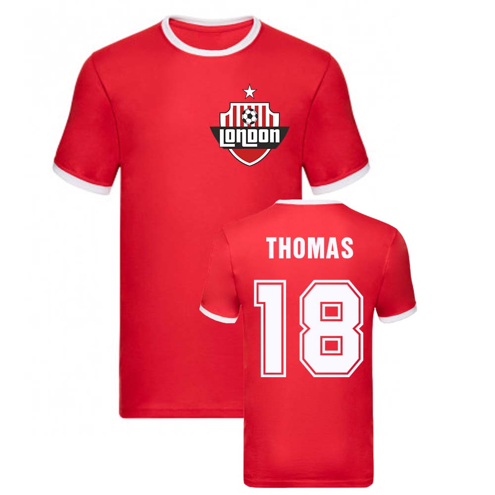 Thomas Partey Arsenal Ringer Tee (Red)