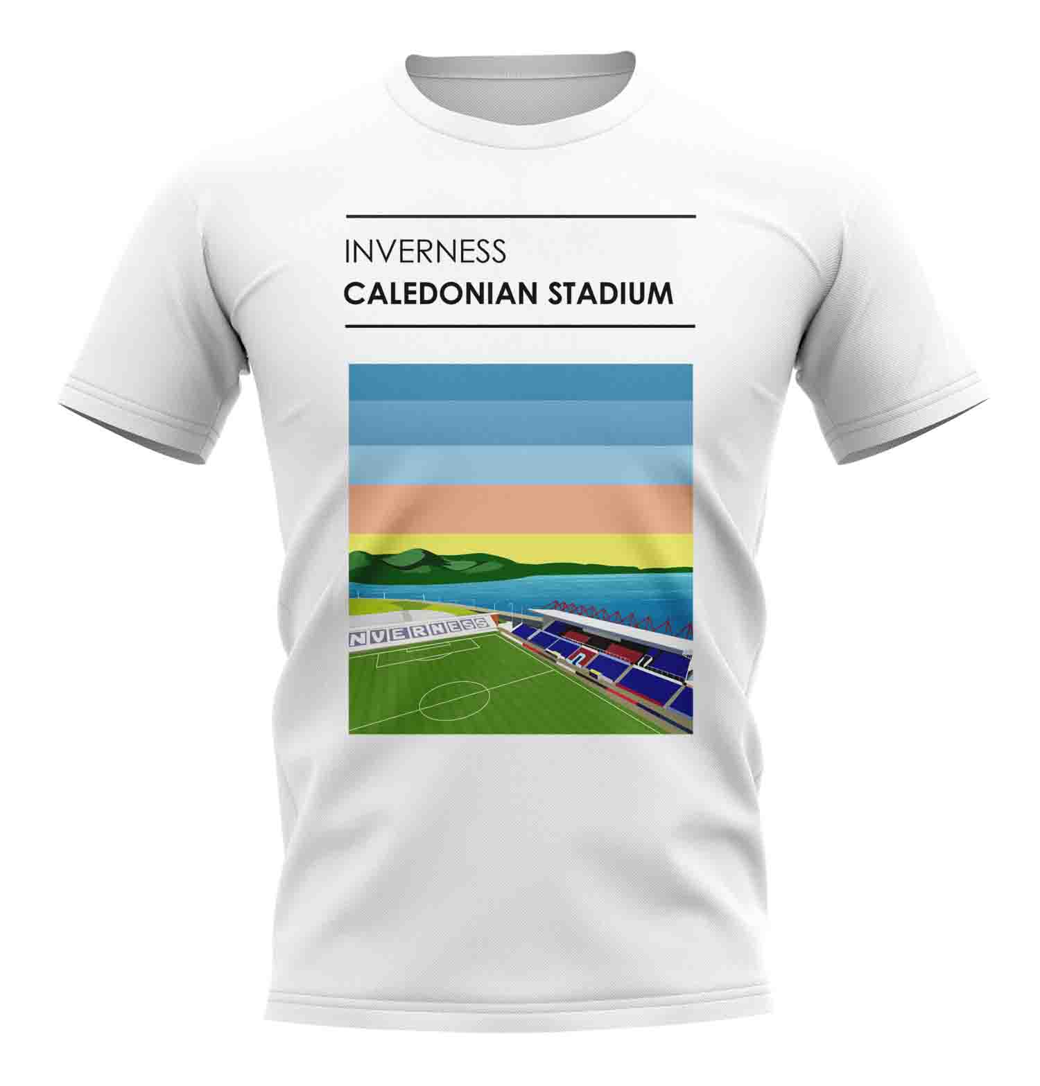 Caledonian Stadium Inverness Stadium T-Shirt (White)