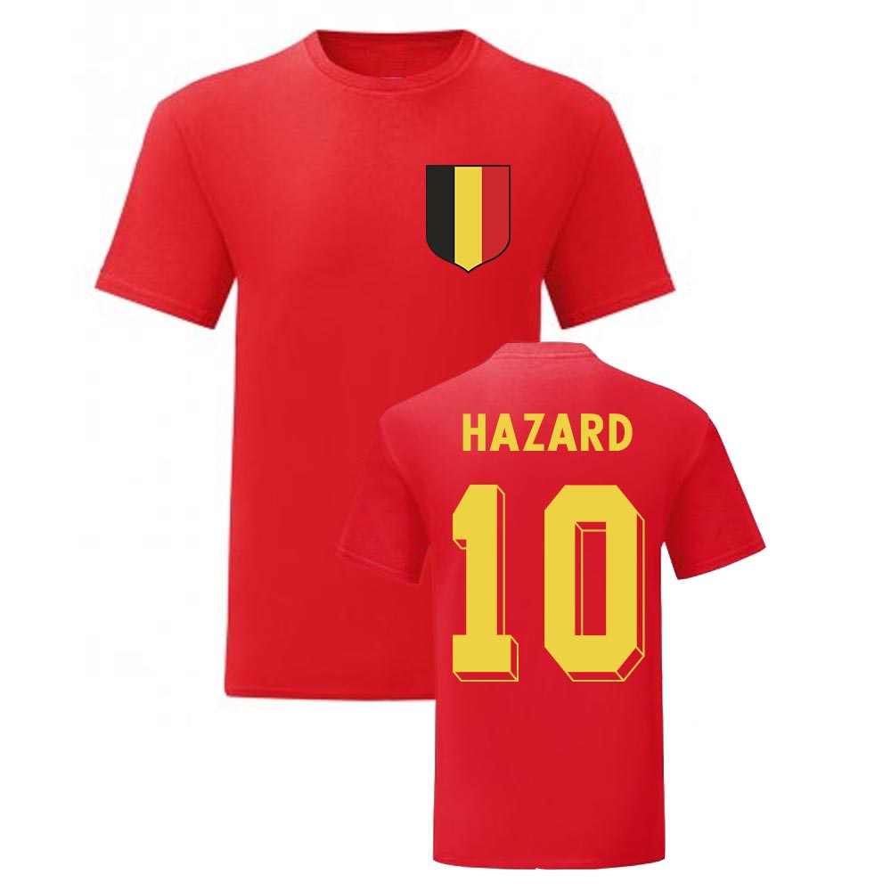 Eden Hazard Belgium National Hero Tee's (Red)