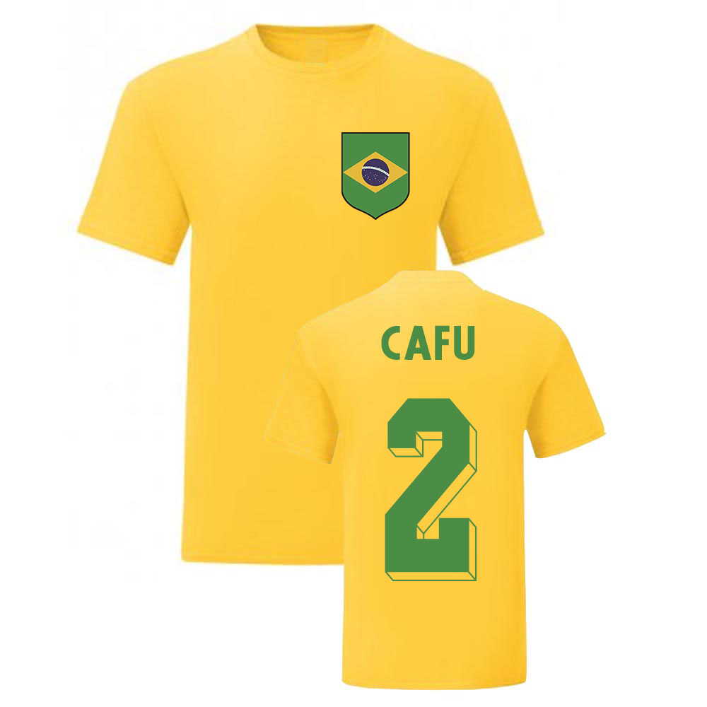 Cafu Brazil National Hero Tee's (Yellow)