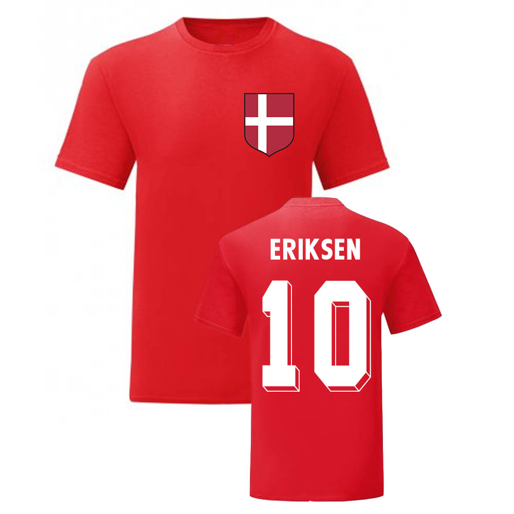Christian Eriksen Denmark National Hero Tee (Red)