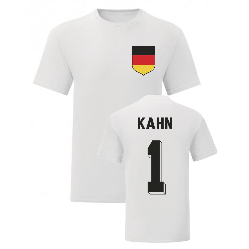 Oliver Kahn Germany National Hero Tee's (White)