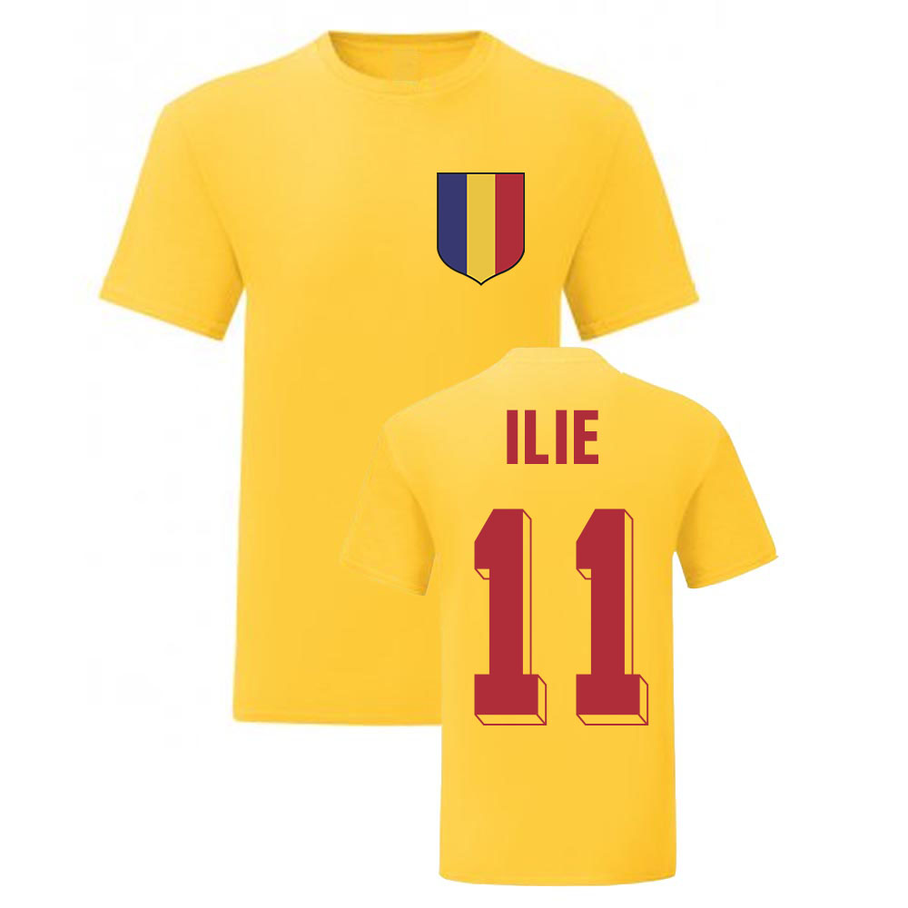 Adrian Ilie Romania National Hero Tee (Yellow)