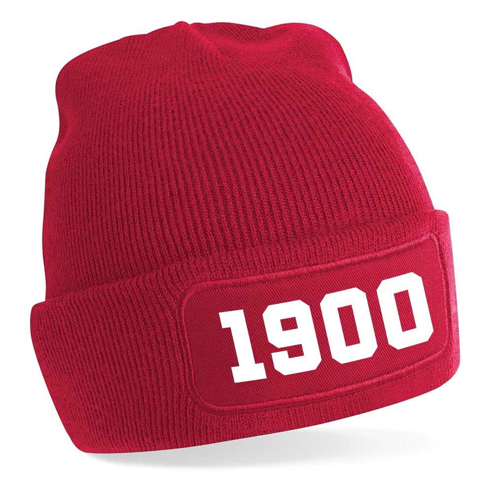 Munich 1900 Football Beanie Hat (Red)