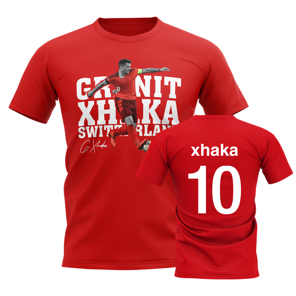 Granit Xhaka Switzerland Player Tee (Red)