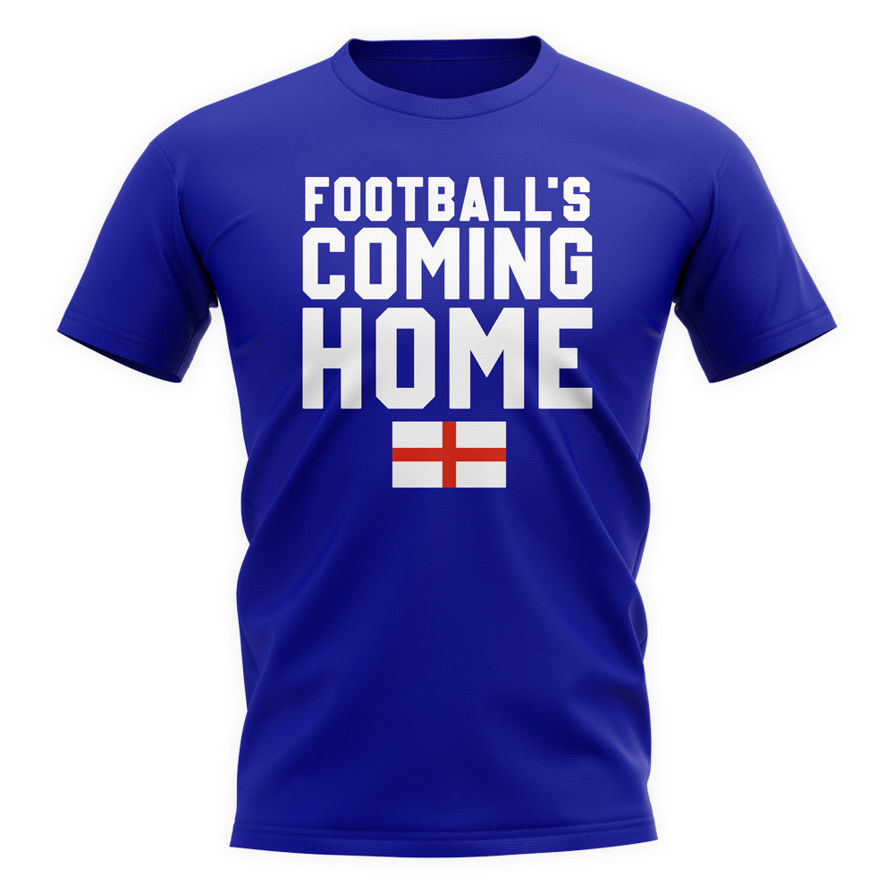 England Footballs Coming Home T-Shirt (Royal)