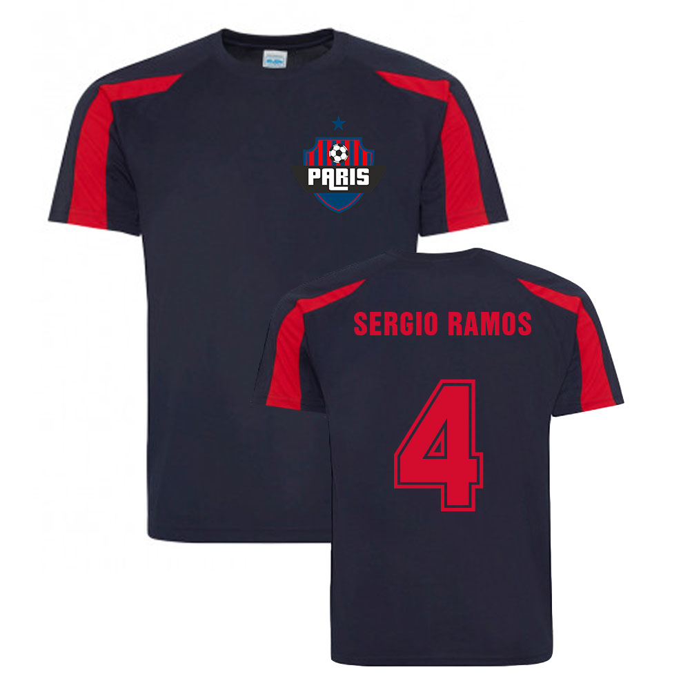 Sergio Ramos Paris Sports Training Jersey (Navy)