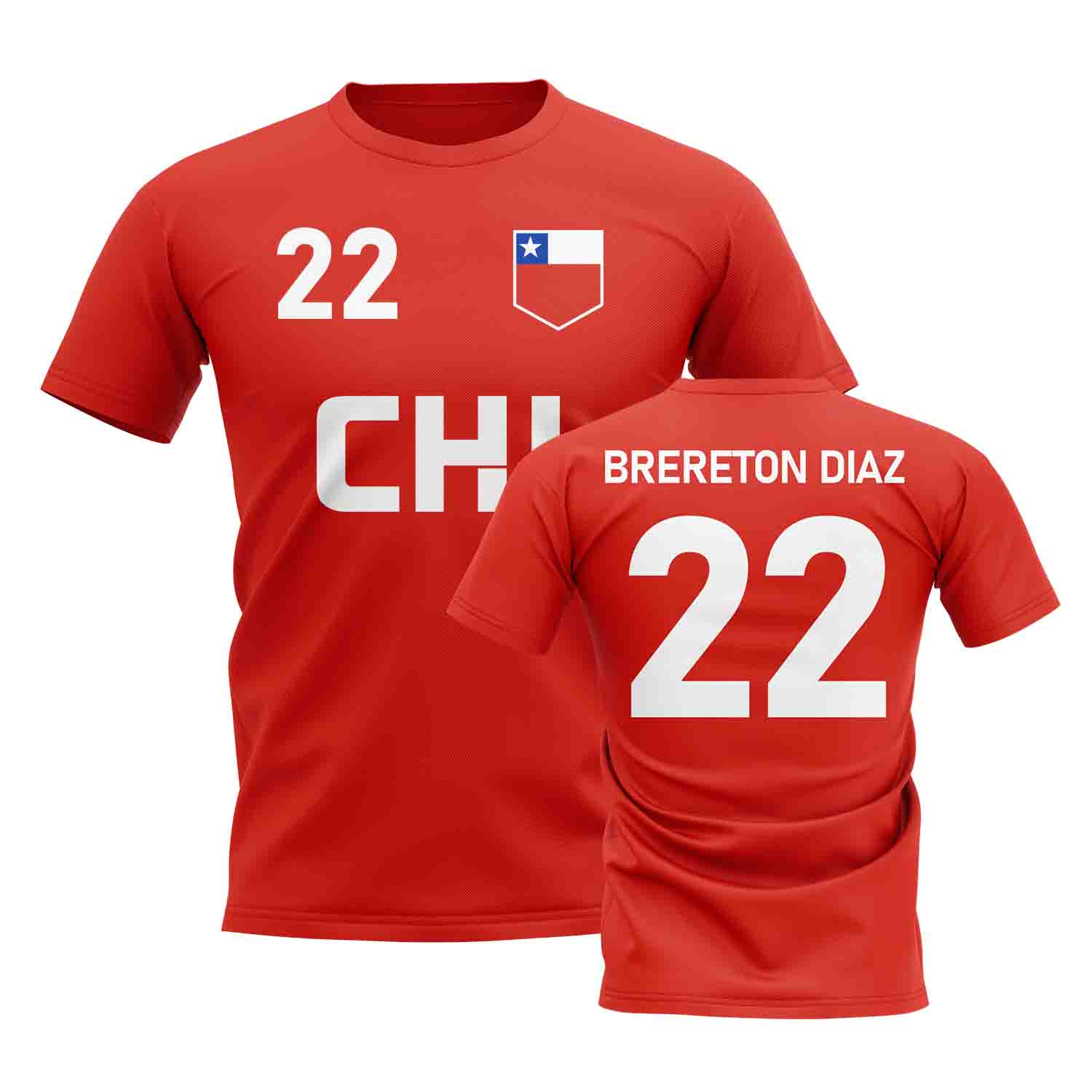 Ben Brereton D az Country Code Chile Hero T-Shirt (Red)
