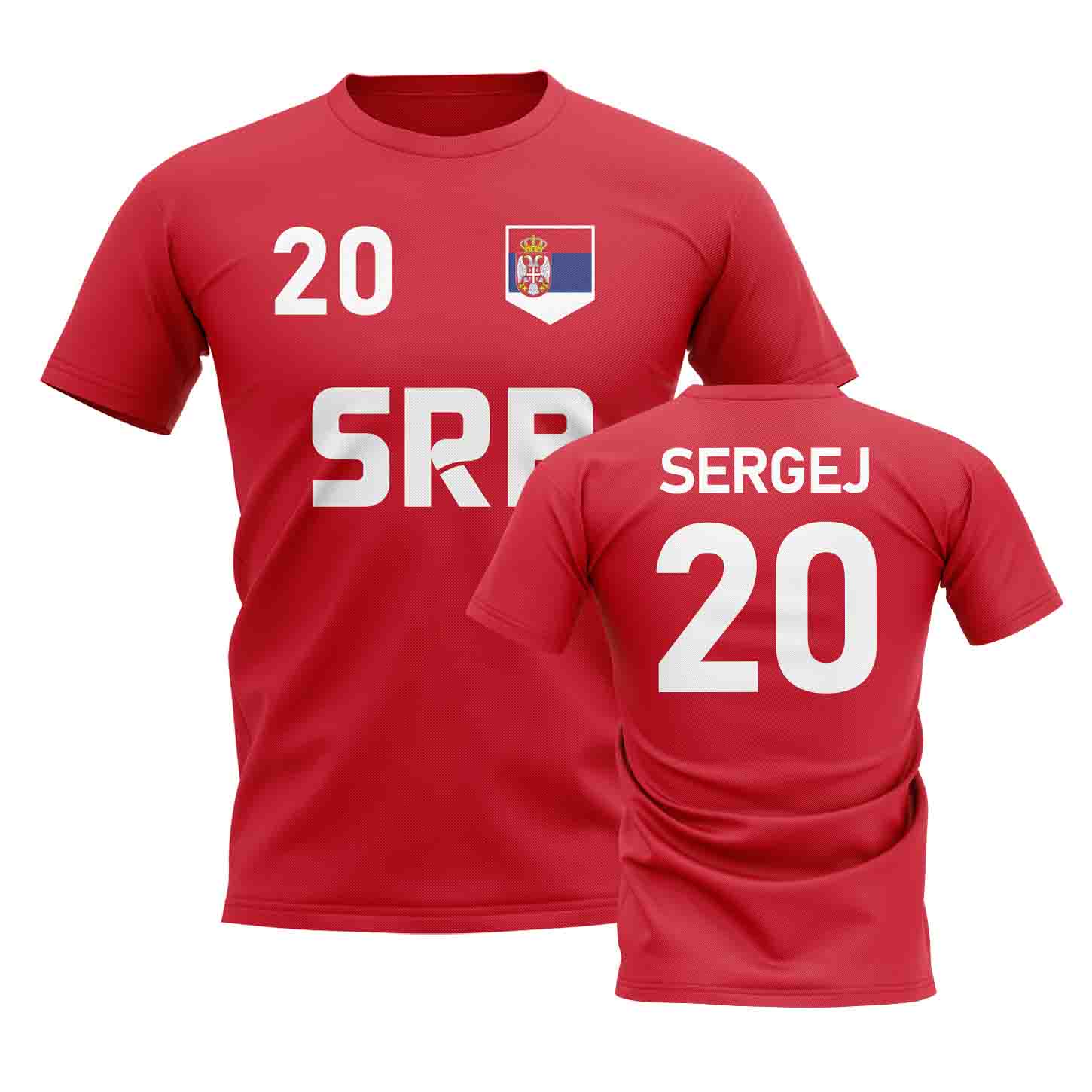 Sergej Milinkovic-Savic Country Code Hero T-Shirt (Red)