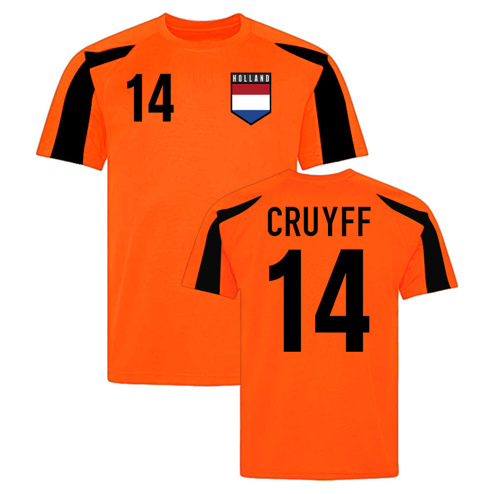 Holland Sports Training Jersey (Orange-Black) (Cruyff 14)