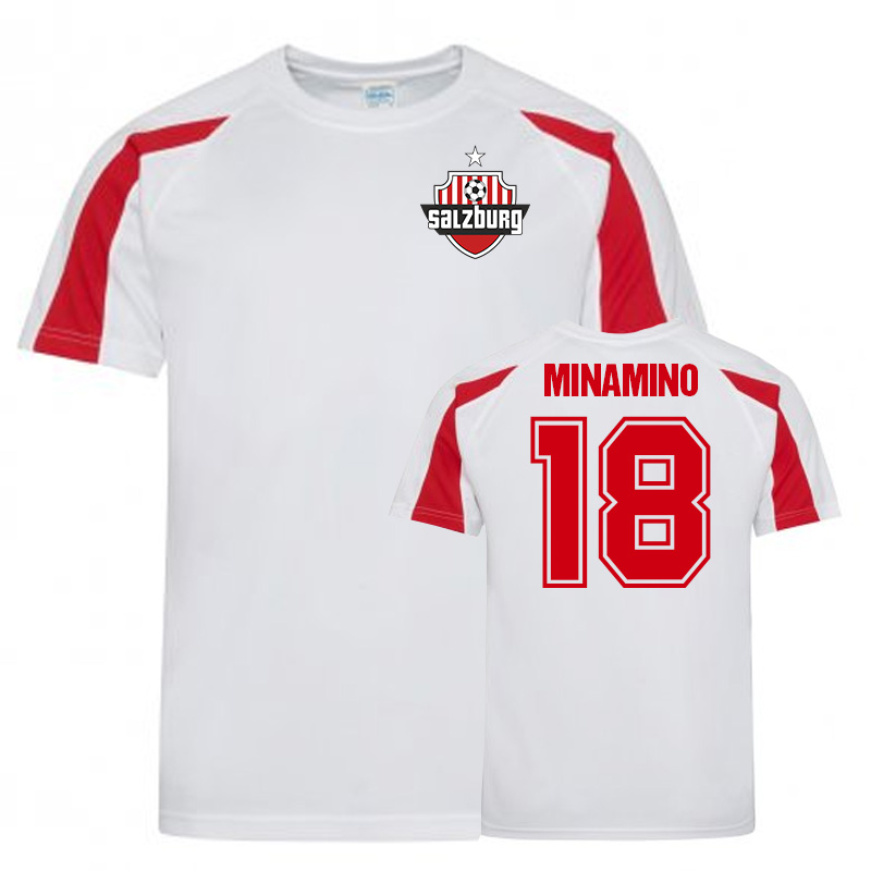 Takum Minamino FC Red Bull Salzburg Sports Training Jersey (White)