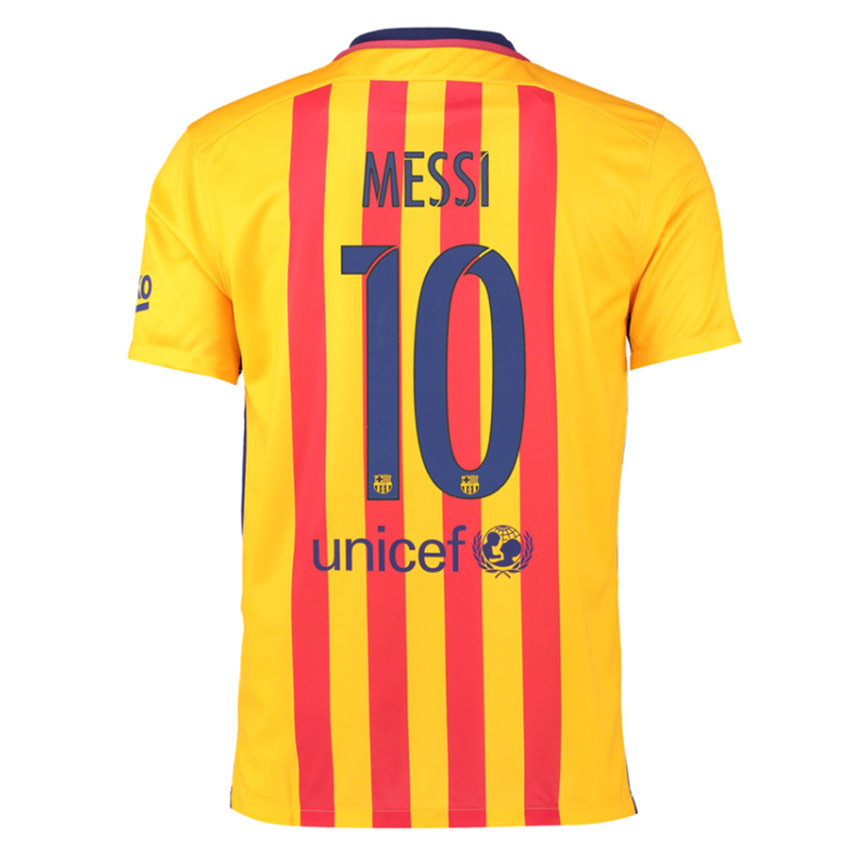 2015-16 Barcelona Away Shirt (Messi 10) - Kids