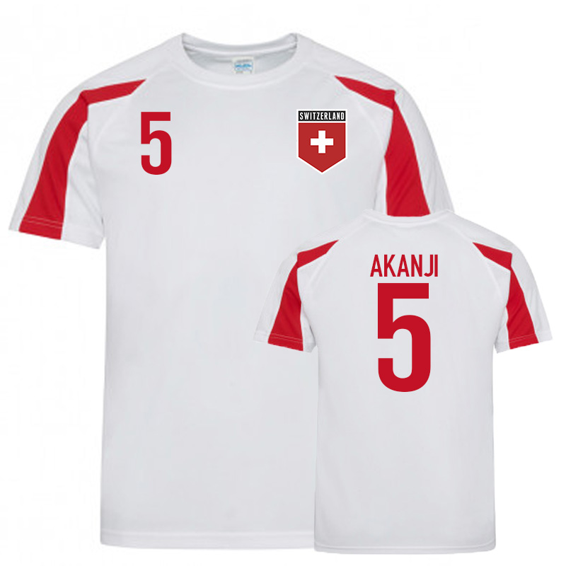 Switzerland Sports Training Jerseys (Akanji 5)