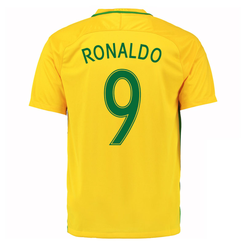 2016-17 Brazil Home Shirt (Ronaldo 9 